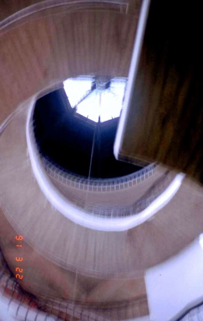 コペルニクスが天体観測を行っていた塔内部。大叔父のいた場所と酷似しています。